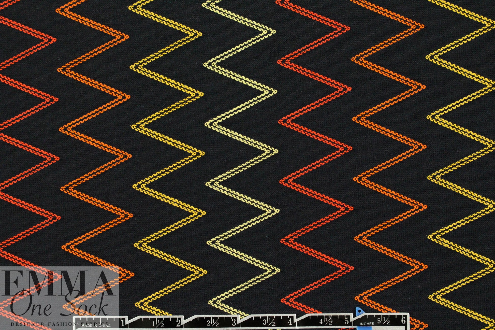 French textured yarn-dye knit - chevron stripe 1.5 yd