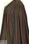 French textured yarn-dye knit - chevron stripe 1.66 yd
