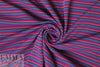 French textured yarn-dye knit - pink/violet dot