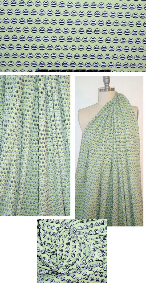 0pening Ceremony textured yarn-dye knit - green 1.5 yd