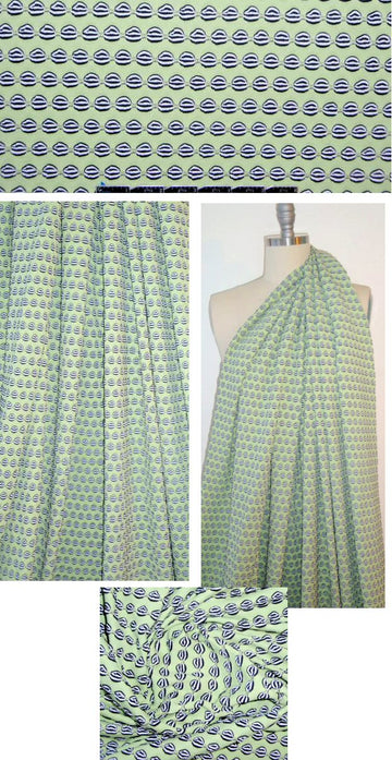 0pening Ceremony textured yarn-dye knit - green 1.875 yd