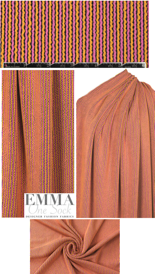3.1 Phi11ip Lim textured stripe yarn-dye knit - pink/sorbet