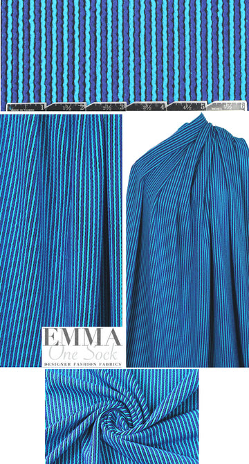 3.1 Phi11ip Lim textured stripe yarn-dye knit - turquoise/navy