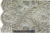 Solstiss double scallop chantilly lace - silver/gold