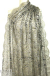 Solstiss double scallop chantilly lace - silver/gold