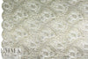 Solstiss double scallop chantilly lace - silver/gold