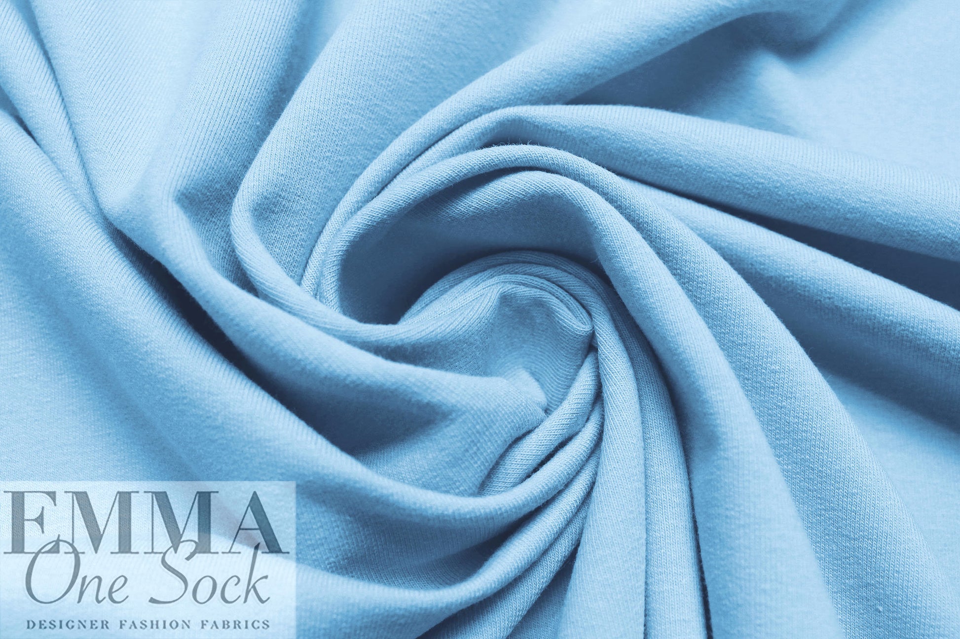Dutch digital French terry Oeko-Tex certified - bonnet blue 2.25 yds