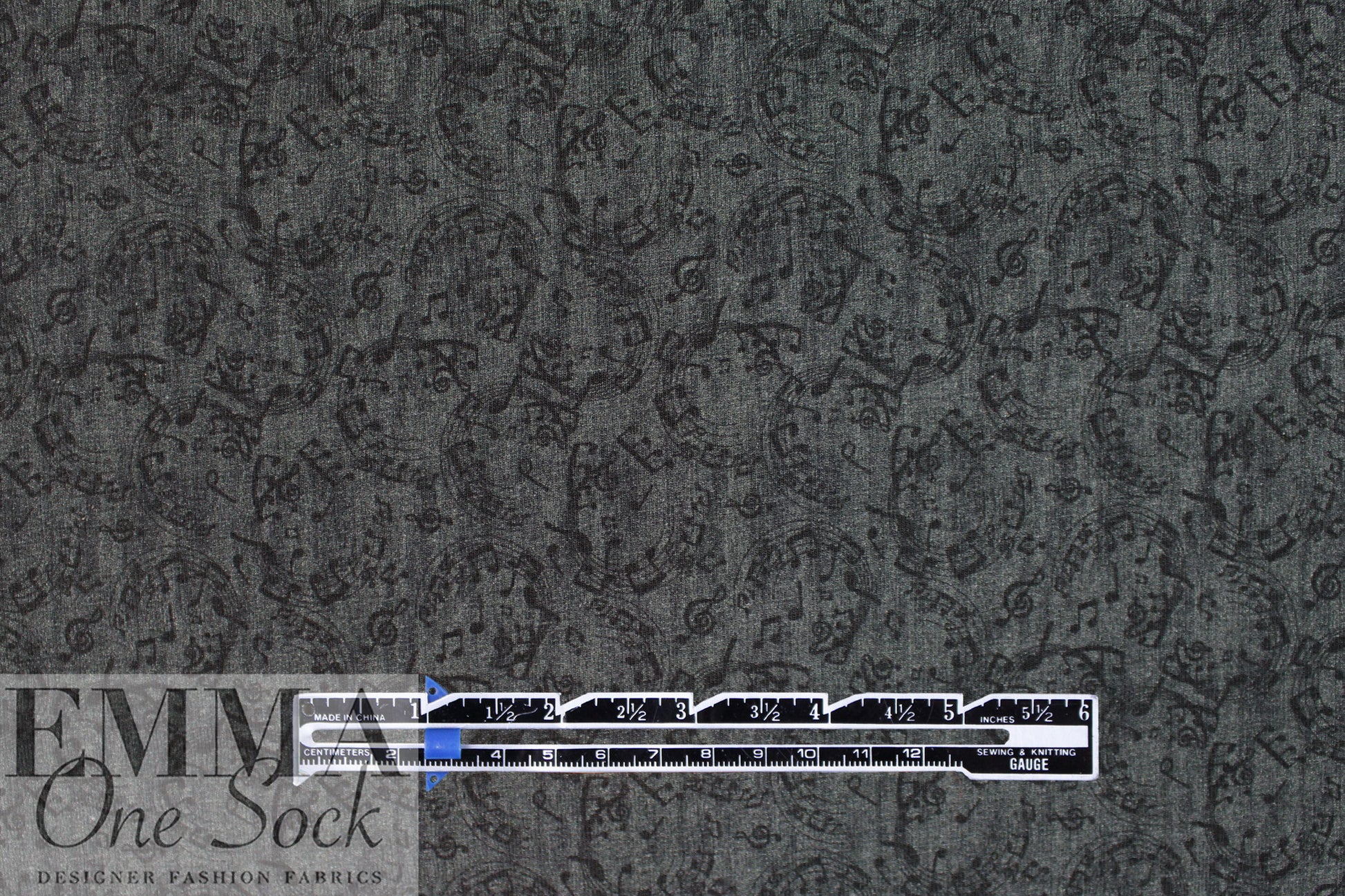 Dutch 'musical flurry' French terry knit - Oeko-Tex cert.  .75 yds