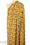 Dutch 'stamped star' French terry knit - dandelion Oeko-Tex cert.  1.5 yd