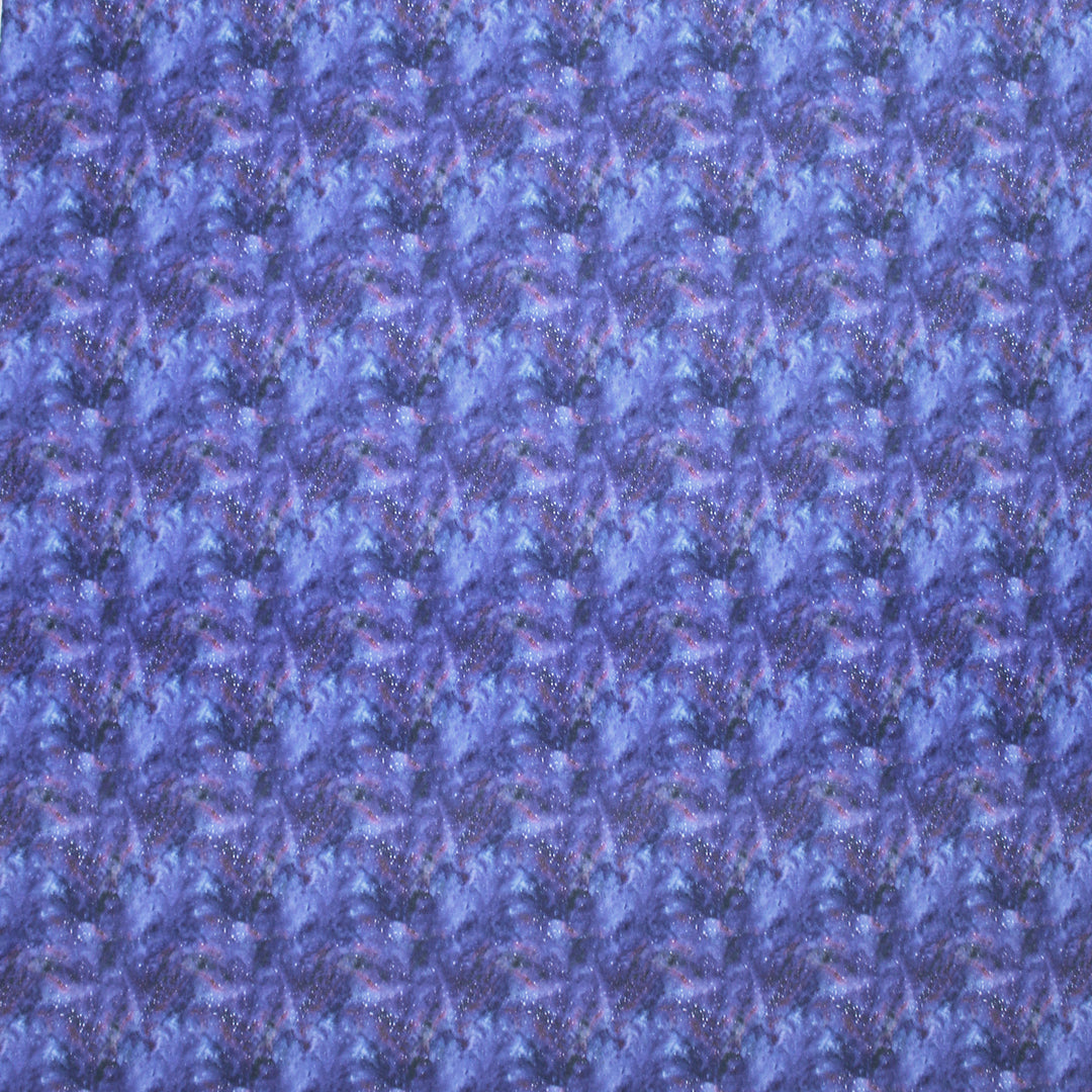 Dutch 'blue galaxy' French terry knit - Oeko-Tex cert.  .875 yds