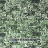 Dutch 'love language' French terry knit Oeko-Tex cert. - green/black 2 yd