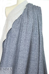 french terry knit tweed - denimy blue 1.625 yd