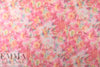'tie dye special' poly/rayon French terry knit - pink, etc. 2 yd