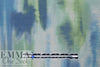 tie dye streaks poly/rayon French terry knit - blue/green 1.875 yd