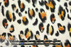 Italian leopard print cotton french terry knit