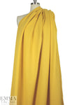 NY designer all-cotton french terry knit - mustard