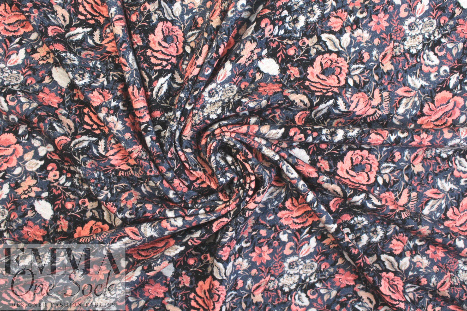 NY designer 'liberty' floral french terry knit