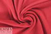 NY designer all-cotton french terry knit - red