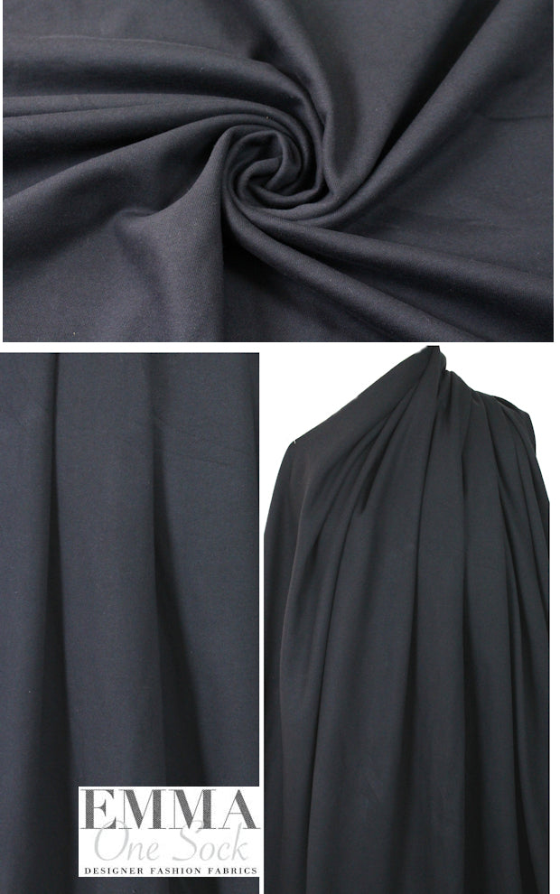Tah@ri all-cotton heavy french terry knit - dark navy