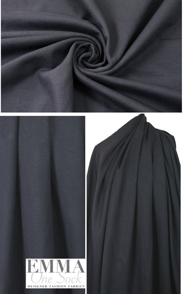 Tah@ri all-cotton heavy french terry knit - dark navy