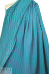 French textured yarn-dye knit - tuquoise dash