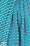 French textured yarn-dye knit - tuquoise dash 1.25 yd