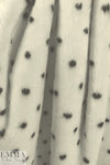 NY designer dalmation dot short pile faux fur 1.125 yds