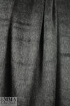 Italian 2-ply 'furry' sweater knit - charcoal