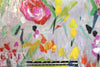 Italian colorful brushstroke floral sparkle 'fur' woven