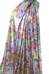 Italian colorful brushstroke floral sparkle 'fur' woven