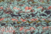 Derek L. novelty faux fur knit - dusty blue/pink .875 yds