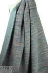 Derek L. novelty faux fur knit - dusty blue/pink .875 yds