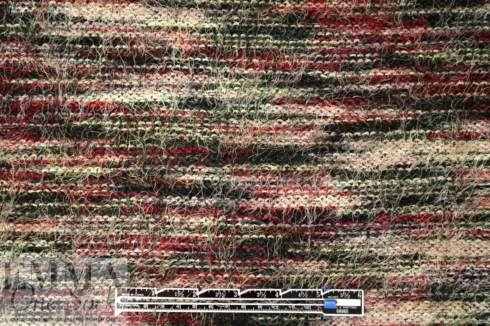 'eyelash' super soft sweater knit - pine/wine melange 1.625 yd