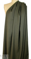 Italian wool gabardine suiting - olive heather