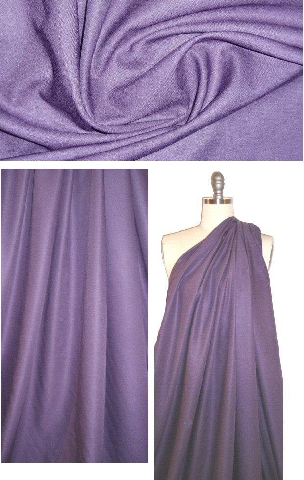 Italian 100% viscose rayon gabardine - wisteria 1.5 yd