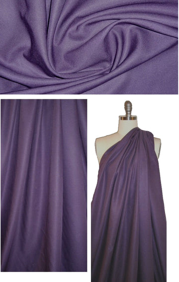 Italian 100% viscose rayon gabardine - wisteria