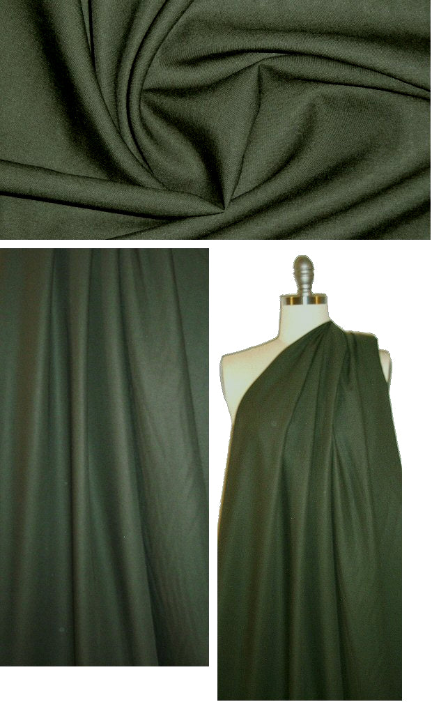 Italian 100% viscose rayon gabardine - fern