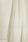 textured cotton double gauze - ivory 2 yd