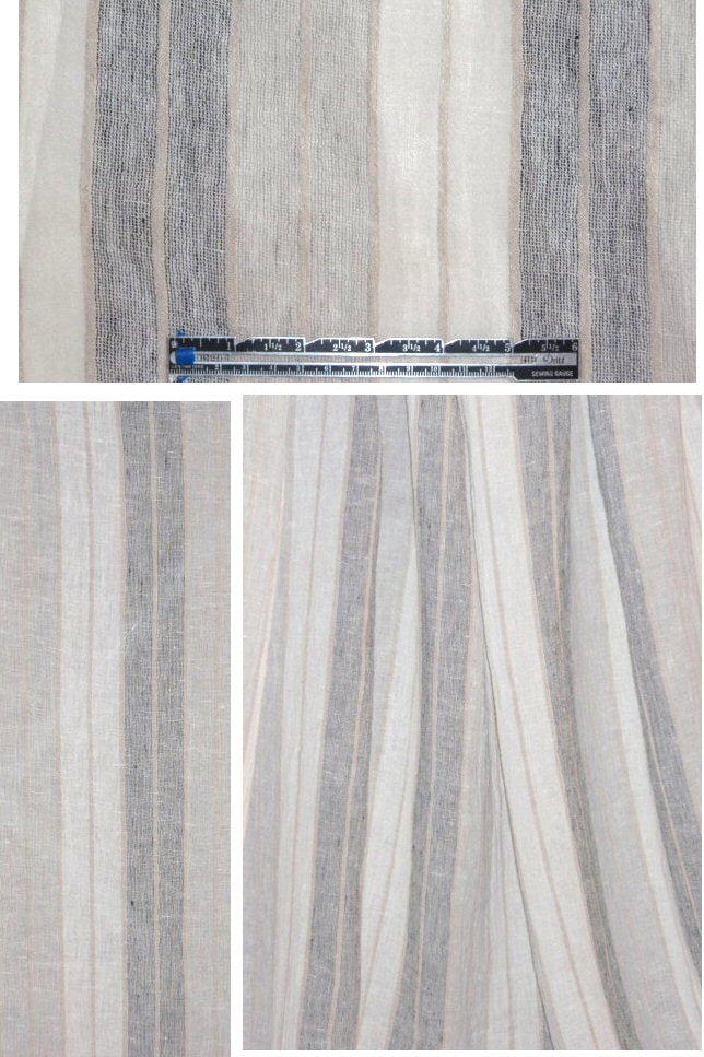 Burning T0rch yarn-dye striped cotton gauze 1.33 yd