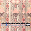 CA designer 'Persian pink' printed rayon 'gauze' 1.375 yd