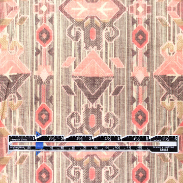 CA designer 'Persian pink' printed rayon 'gauze' 1.375 yd