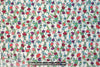 Italian light blue/violet floral silk georgette