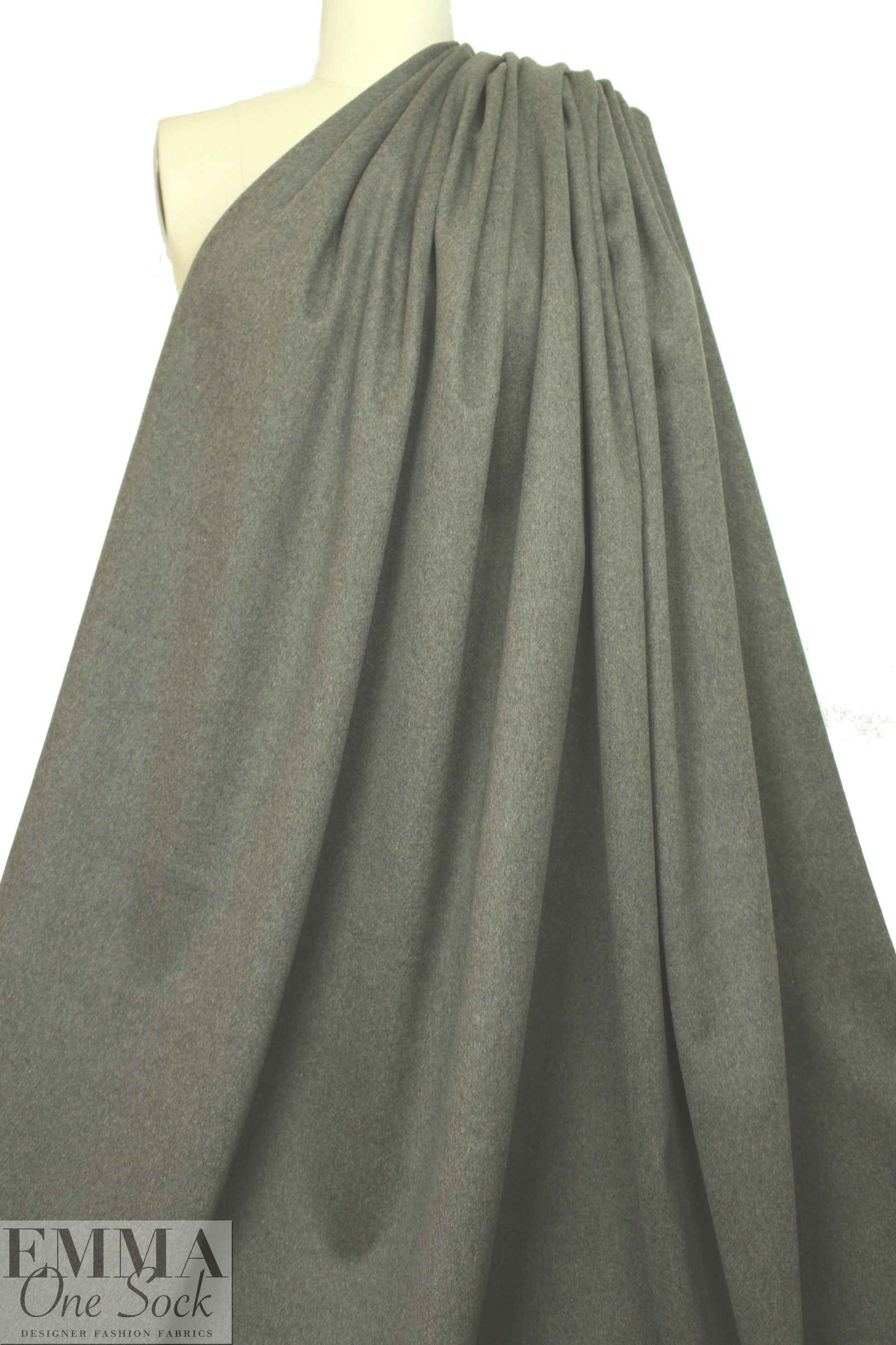 super soft dusty green luxury wool blend suiting/coating 2.625 yd