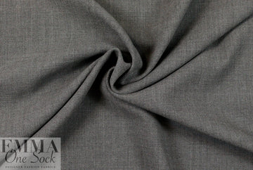 stretch wool doublecloth crepe - banker's grey 2.5 yd