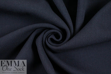 stretch wool doublecloth crepe - midnight navy