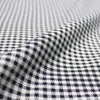 Italian gingham cotton/wool basketweave - black/white