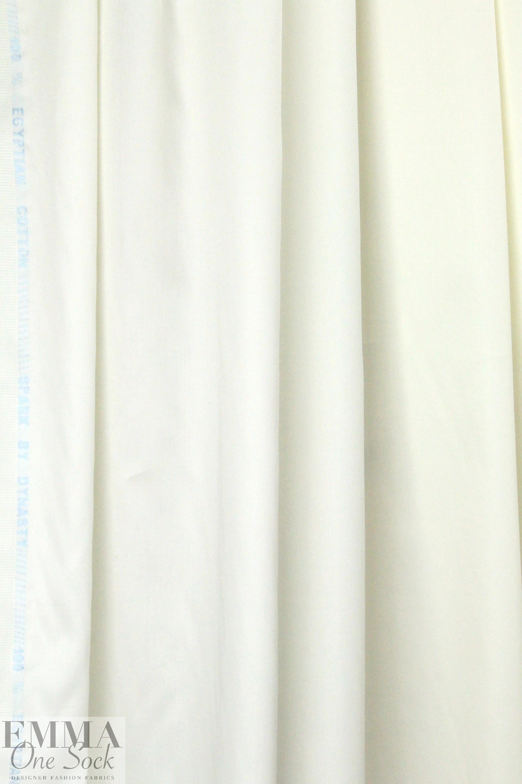 Giza 100% Egyptian cotton shirting - natural white .75 yds