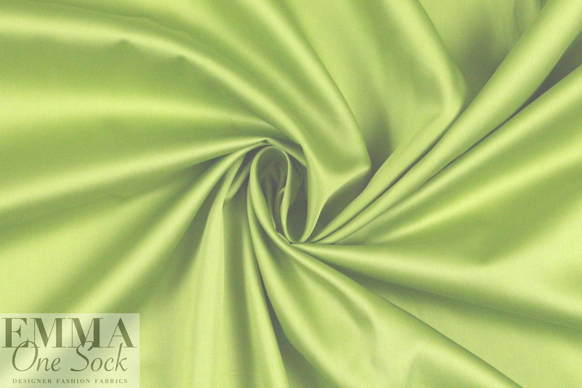 Giza 100% egyptian cotton shirting - lime 1.66 yds