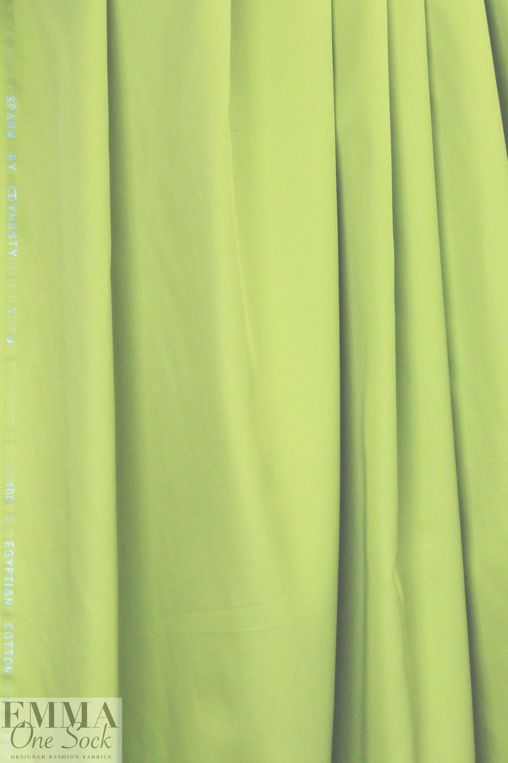 Giza 100% egyptian cotton shirting - lime 1.875 yd