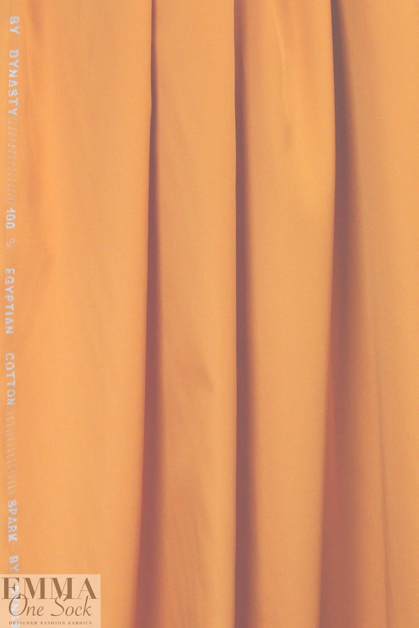 Giza 100% egyptian cotton shirting - tangerine 2 yds